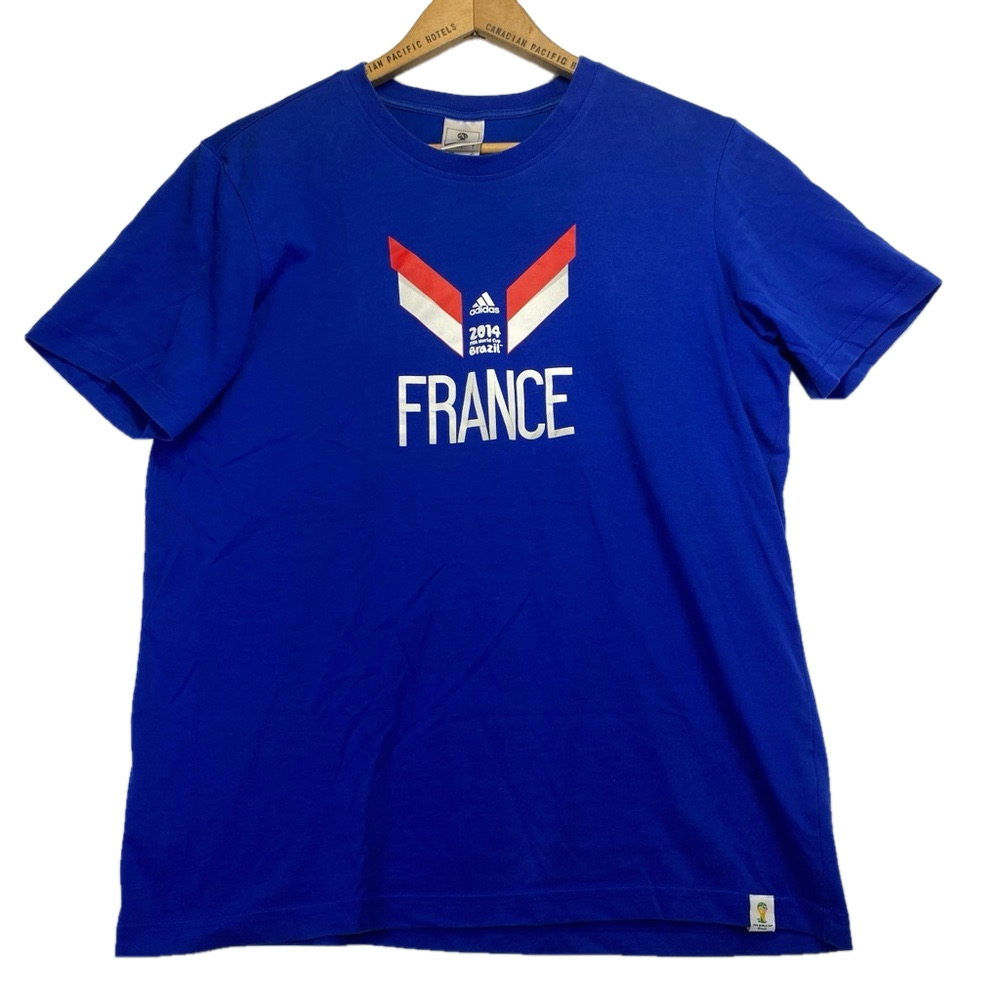 Adidas World Cup FIFA Shirt w/ 🇫🇷 France Logo (Men's Size L): • 2014 Jersey